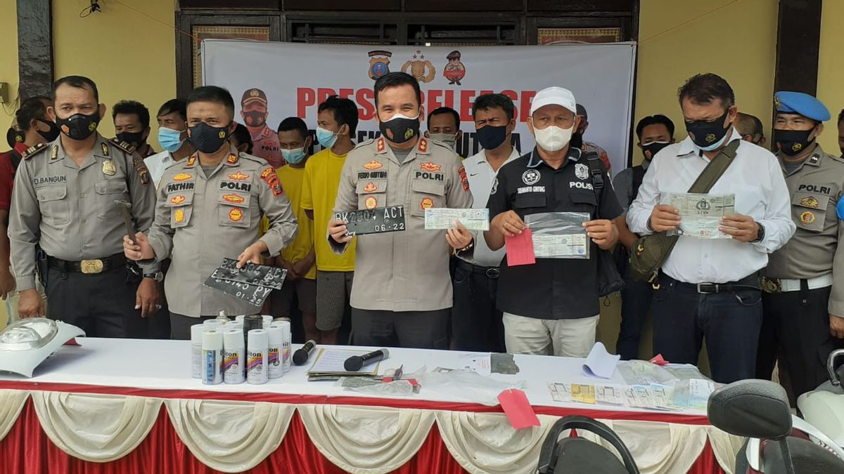Police Dismantle Motorcycle Theft Syndicate In Binjai, Interceptors To Arrest Buyers