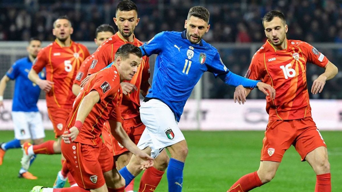 Bye! Italia Tidak Lolos Piala Dunia 2022 setelah Ditumbangkan Macedonia Utara