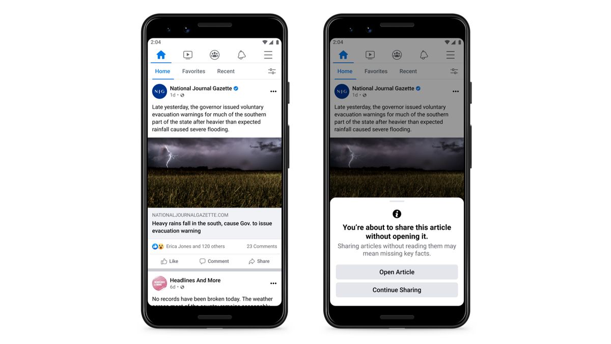 Beware Of Thumbs Up, Facebook's New Feature Will Warn You If You Share News Without Reading
