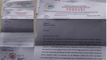 An Ormas Letter Appears Asking For THR To The Company In Kebayoran Lama, The Police Intervene