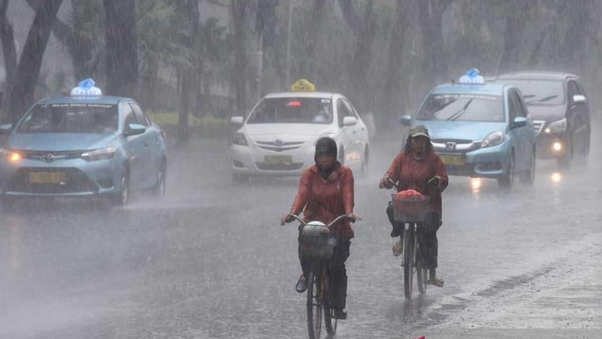 13 régions d'Indonésie ont le potentiel de pluie avec une intensité légère aujourd'hui