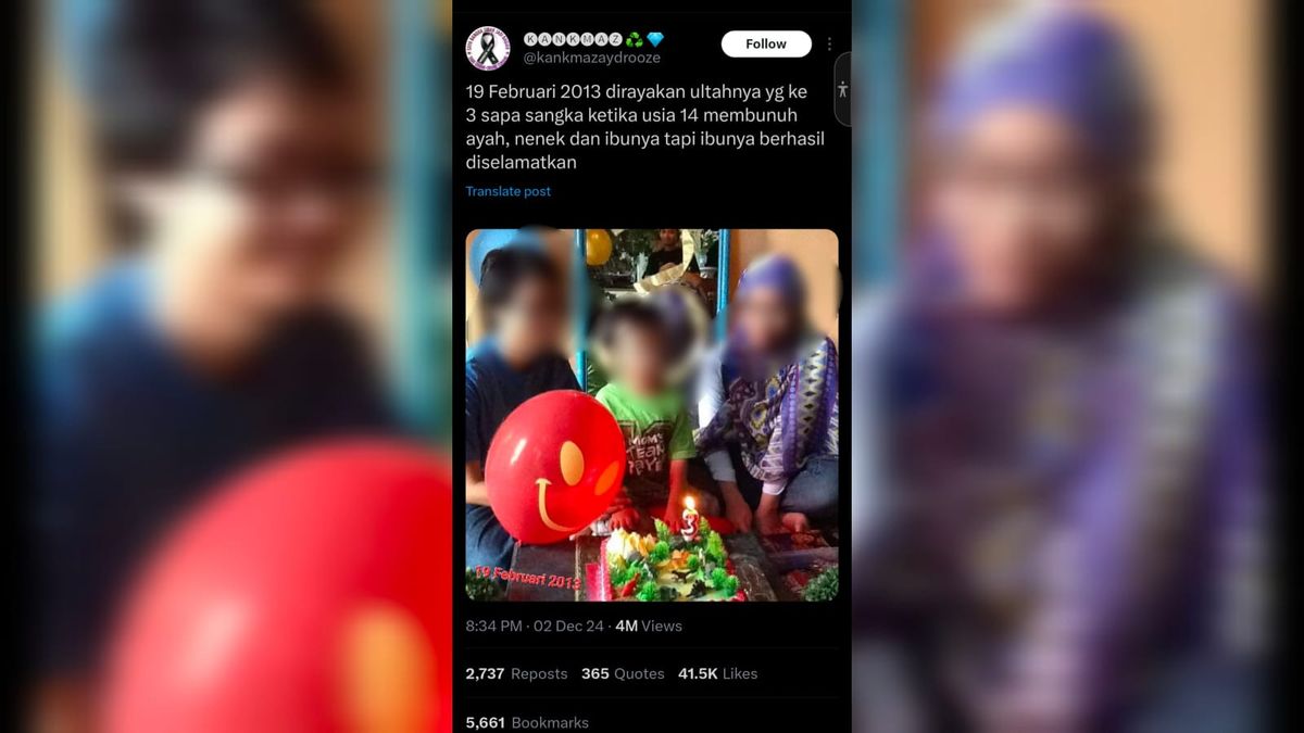 Photo Of Murder Suspect In Lebak Bulus Celebrates 3rd Anniversary Circulating, Disappointed Family