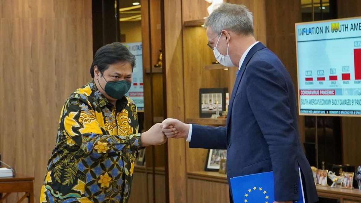 Meeting With EU Ambassador, Coordinating Minister Airlangga Affirms Indonesia's Commitment To Accelerate Indonesia-EU CEPA