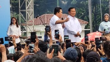 Sepanggung Dengan Prabowo Saat Deklarasi Dukungan OjolET, Begini Pesan Erick Thohir