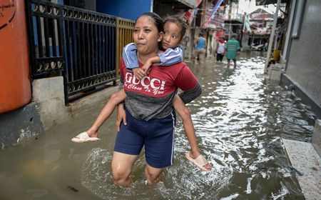 Selasa Pagi, 4 RT di Jakarta Masih Terendam Banjir Rob hingga 70 Sentimeter