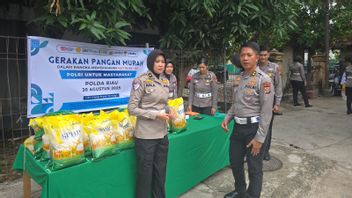 Maintain Price Stability, Ditlantas Riau Police Distribute 2 Tons Of Rice Through Cheap Food Movement