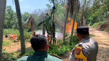 Polres Pamekasan Perketat Pengamanan di Lokasi Semburan Api di Desa Kadur