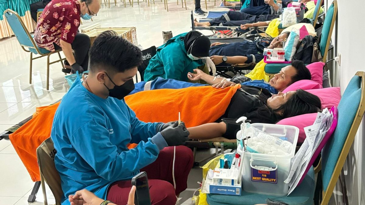 Jaga Stabilitas Stok Darah, RSUD dr. H. Jusuf SK Gelar Donor Darah Bersama BUMN dan Swasta