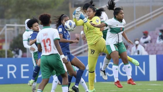 L’équipe Nationale Féminine Indonésienne A Marqué Quatre Buts Sans Réponse De La Thaïlande à La Coupe D’Asie Féminine 2022