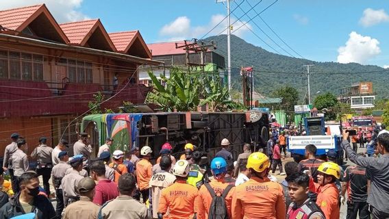 12 Orang Tewas dalam Kecelakaan Maut Bus Medan Tujuan Bekasi di Padang Panjang Sumbar