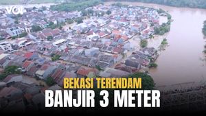 Bekasi Lumpuh, Terendam Banjir 3 Mater, Ratusan Rumah Terdampak