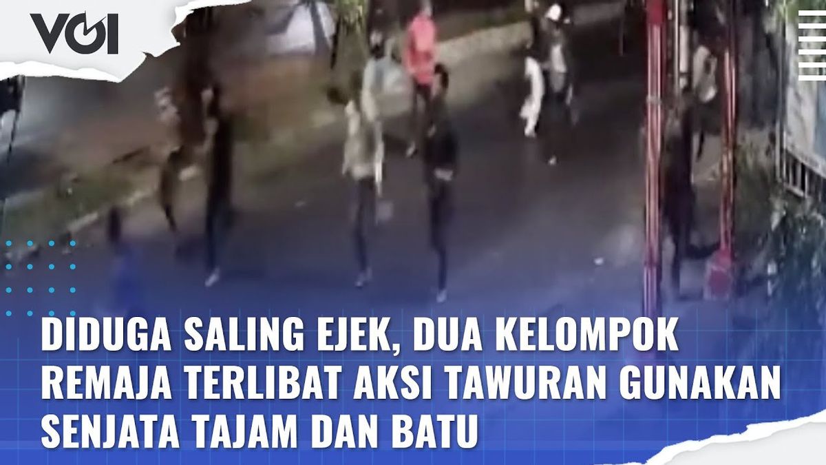 VIDEO: Diduga Saling Ejek, Dua Kelompok Remaja Terlibat Aksi Tawuran di Kawasan Cakung Jaktim