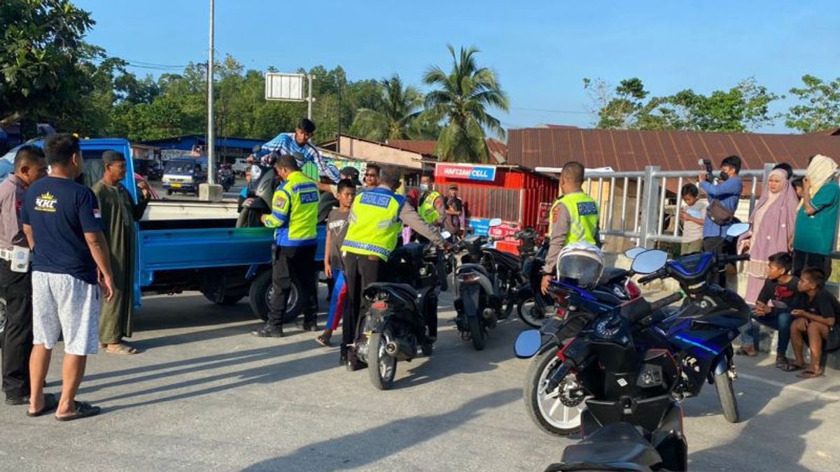 Police Secure 22 Illegal Racing Motorcycles On The Third Day Of Ramadan In Kendari City