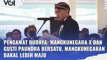 VIDEO: Pengamat Budaya: Mangkunegara X dan Gusti Paundra Bersatu, Mangkunegaran Bakal Lebih Maju