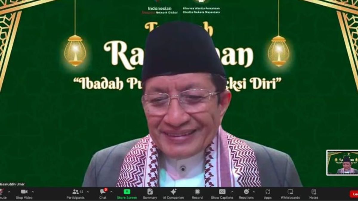 Imam Istiqlal: Fasting Has A Spiritual Meaning To Maintain Panca Indera