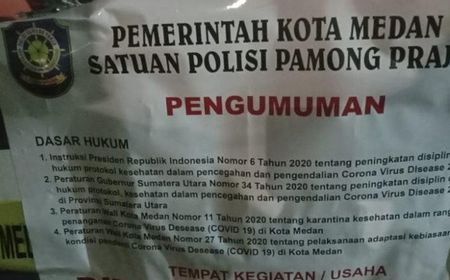 Timbulkan Kerumunan, Pusat Jajanan di Medan Ditutup