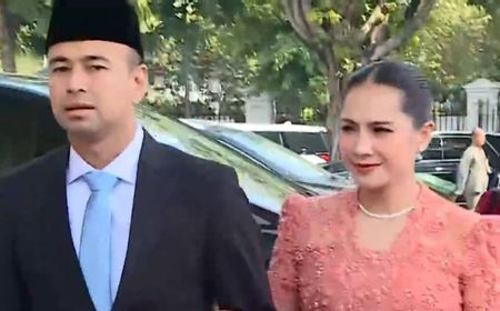 Temani Raffi Ahmad saat Hadiri Pelantikan, Intip Gaya Nagita Slavina Kenakan Kebaya Merah Muda