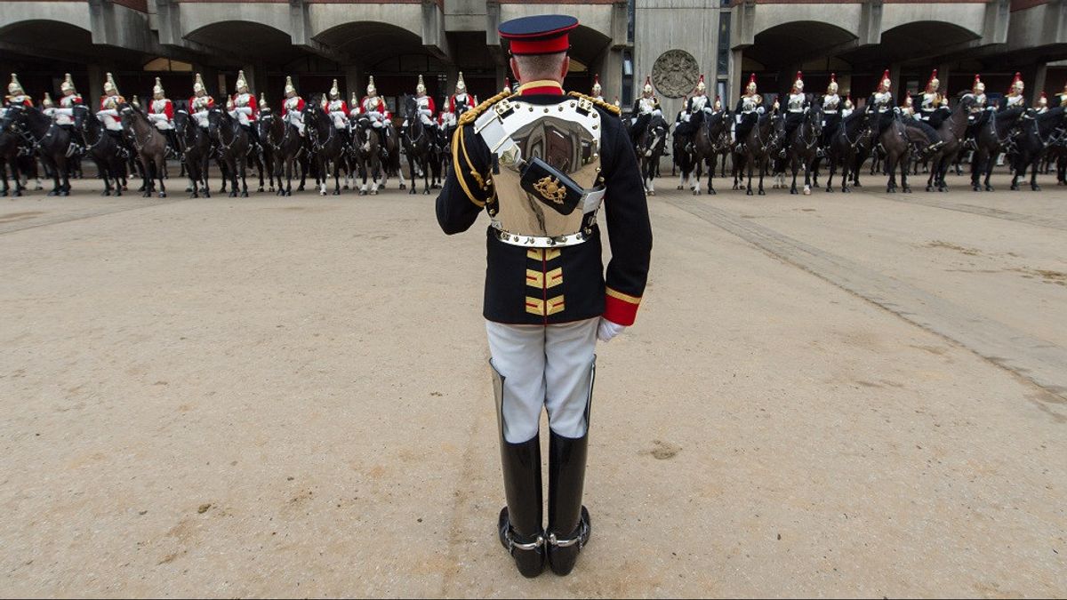Un Soldat De Cavalerie De La Maison Royale Britannique S’est évanoui Avant La Commémoration De La Journée Des Héros