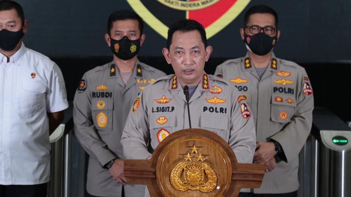Letter Of Persetujaun Komjen Listyo Sigit Becomes The National Police Chief Already At The State Palace