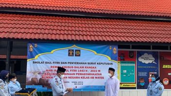 28 Inmates Of Class IIB Wates Kulon Progo Rutan Get Eid Remission