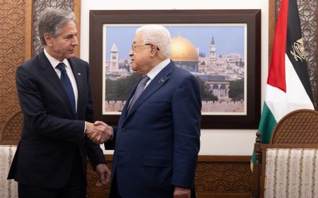 Temui Presiden Abbas di Tepi Barat, Menlu AS Blinken Tegaskan Negara Palestina Harus Berdiri