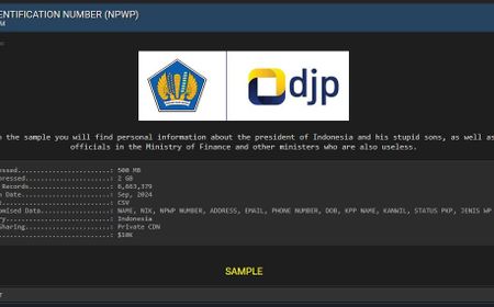 6 Juta Data NPWP Diduga Bocor, Ada Punya Jokowi, Gibran, dan Banyak Menteri Lain