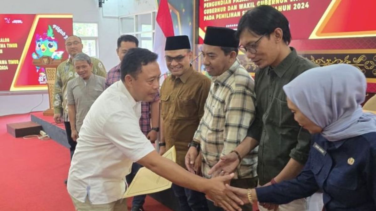  KPU Jatim Tetapkan Tiga Pasangan Calon Pilkada 2024