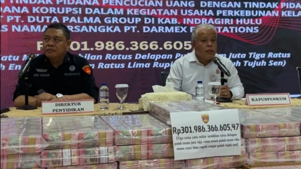 Kejagung Sita Lagi在TPPU Duta Palma集团案中获得3010亿印尼盾