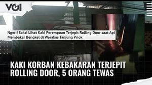 VIDEO: Kaki Korban Kebakaran Terjepit Rolling Door, 5 Orang Tewas