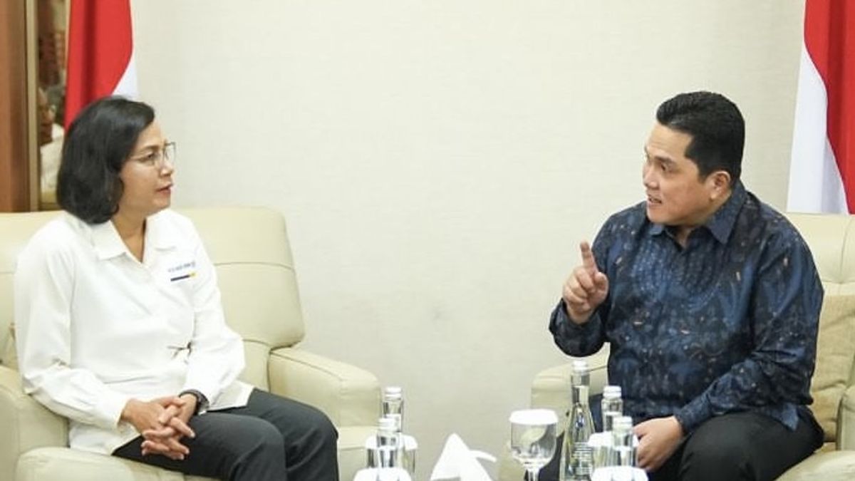 Erick Thohir Nego ke Sri Mulyani untuk Anggaran Kementerian BUMN di Rp215 Miliar