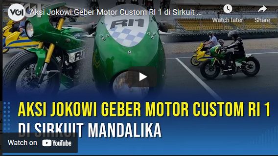 视频： 乔科维在曼达利卡赛道上对印尼定制摩托车 1 的行动， 埃里克 · 托希尔成为赛车旗帜的赛车手