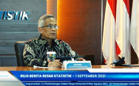 BPS: Inflasi Agustus 2021 Tercatat 0,03 persen, Paling Tinggi di Kendari 0,62 Persen