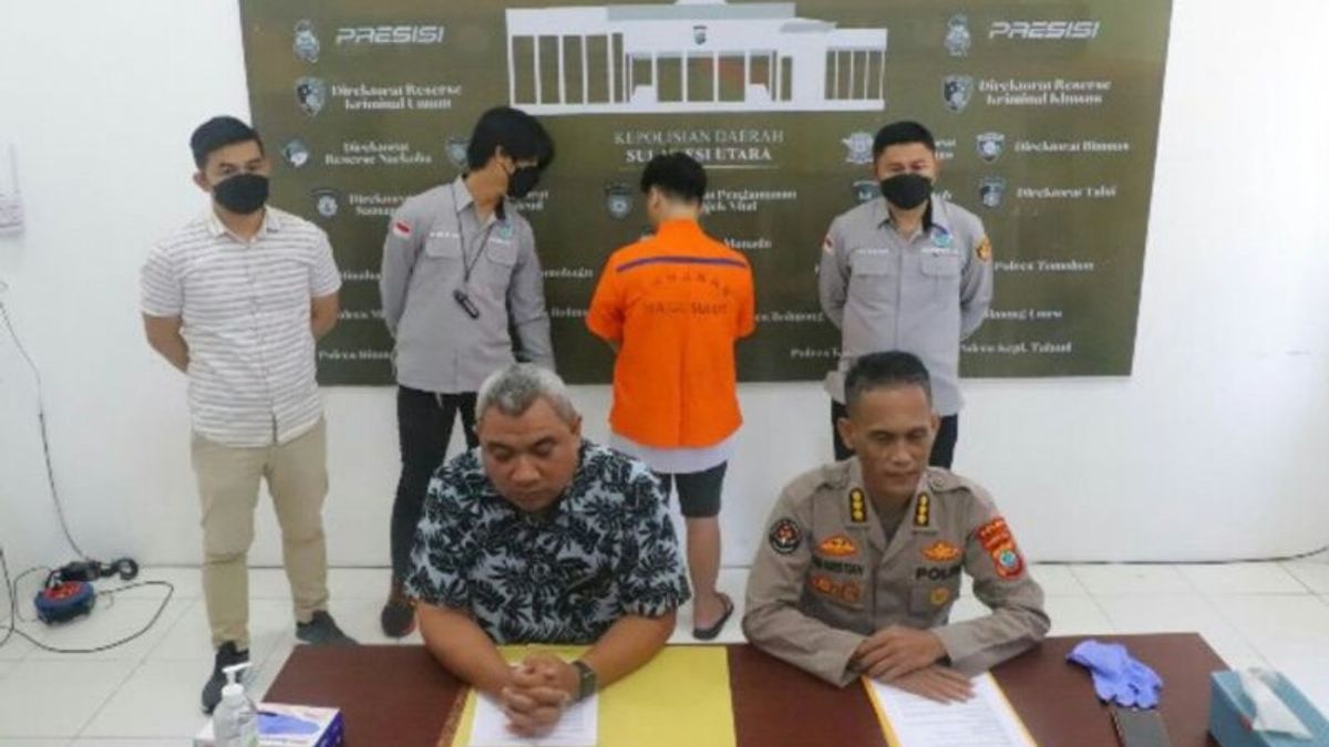 North Sulawesi Police Arrest 1 Resident Who Has Methamphetamine Package Sent From Jakarta