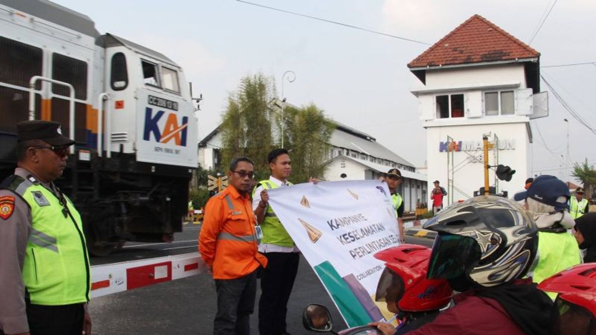 KAI Daop 7 Madiun 在Sebidang交叉口发生了45起事故