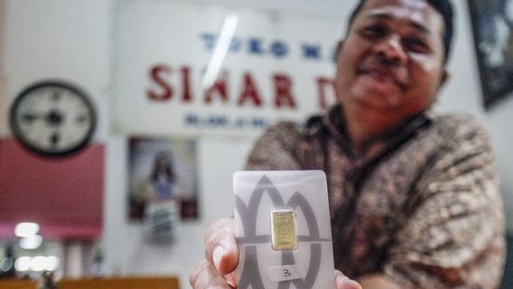 Harga Emas Antam Stagnan di Akhir Pekan, Segram Dibanderol Rp1.461.000