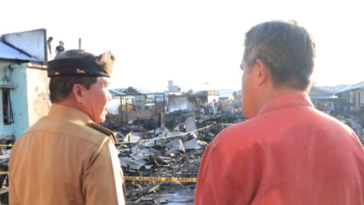 North Kalimantan Governor Visits Fire Location In Tarakan