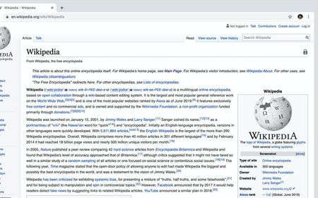 Setelah Satu Dekade, Situs Wikipedia Akhirnya Dapat Penyegaran Tampilan