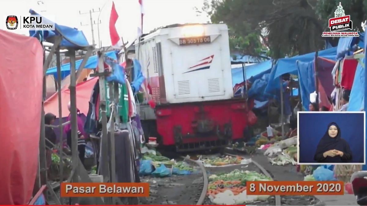 Medan Pilkada Debate：これがAkhyar Nasutionの応答で、泥だらけの混沌としたMedanの「Tax」市場のビデオです。