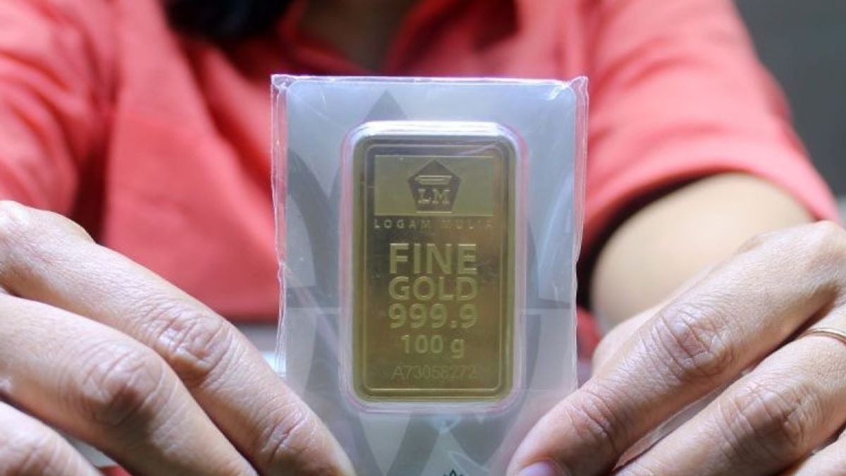 IDR 7,000 인상으로 Antam 금 가격은 그램당 IDR 1,350백만이 됩니다.