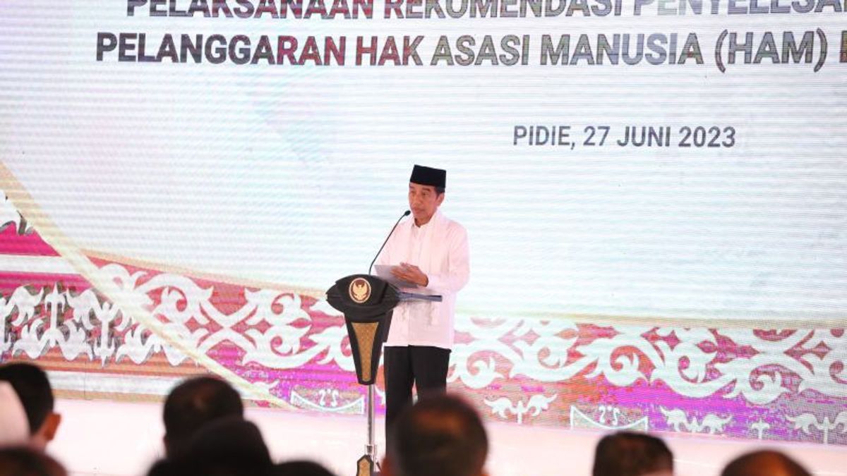 Jokowi Buka Program Penyelesaian Non-Yudisial 12 Peristiwa Pelanggaran HAM Berat Masa Lalu