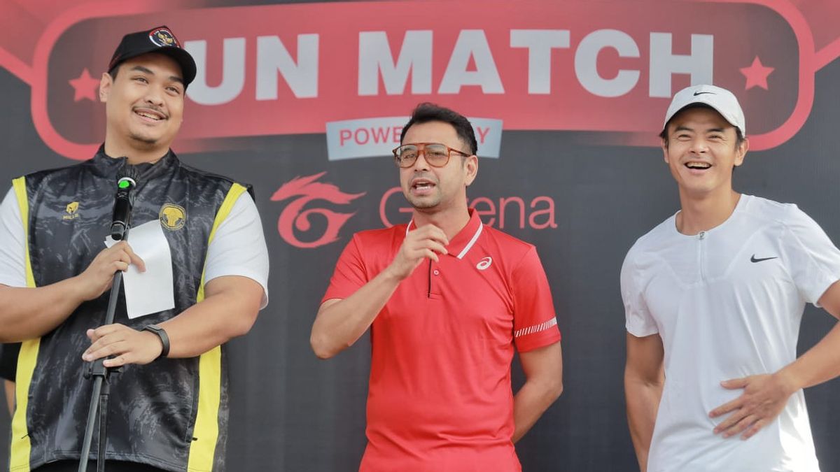 Raffi Ahmad And Dion Wiyoko Call The Ministry Of Youth And Sports Fun Match Positive For Cultural Sports In The Community