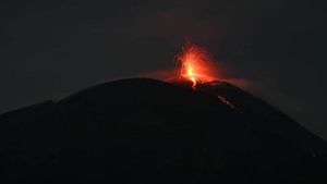 Eleven Eruptions Occur At The Top Of Mount Ile Lewotolok