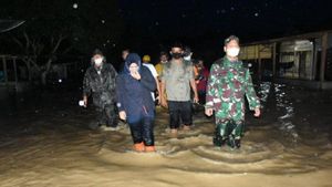 Banjir di Kabupaten Mandailing Natal, Gubernur Naik Helikopter TInjau Lokasi