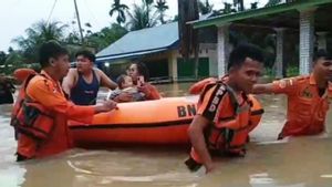 Pakai Perahu Karet, BPBD Padang Pariaman Evakuasi Warga yang Kebanjiran