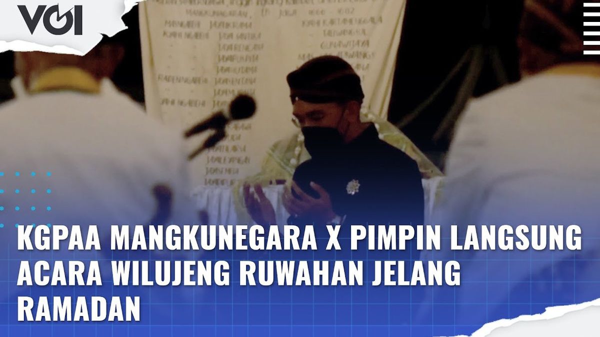 VIDEO: KGPAA Mangkunegara X Pimpin Langsung Acara Wilujeng Ruwahan Jelang Ramadan