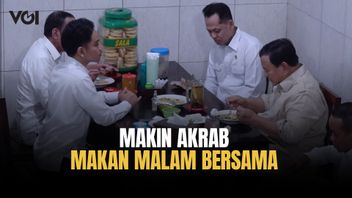 Presiden Prabowo Dan Jokowi Makan Malam Bersama, Makin Akrab