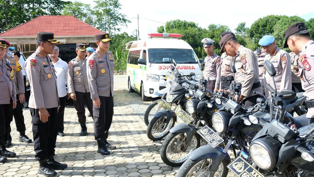 Kaltara Police Chief Visits KTT Police Check Personnel Readiness