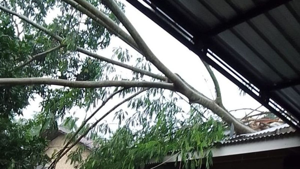 Strong Wind Damages Pamekasan Residents' Houses In 3 Districts