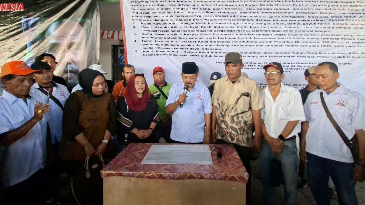 Small People Declare Support For President Prabowo: Against Makar, Corruption, And Mafia Assets Of The Republic Of Indonesia