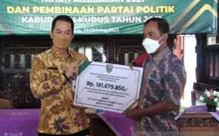 Dana Bantuan Parpol di Kudus Naik Drastis Menjadi 96 Persen,  Dulu Rp2.500 Sekarang Rp5.000 per Suara